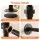 Artiss Industrial Clothing Rack 206cm Wall Mounted Heavy Duty Metal Open Wardrobe Organiser Black for Bedroom