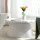 Artiss Coffee Table, Round Plastic, 71CM, White, British Style, Easy Assembly, Sophisticated Design, 1-Year Warranty
