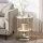 Artiss 2-Tier Round Coffee Table - White & Gold Marble Effect, E1 MDF, Metal Frame, 40x40x54cm, Easy Assembly