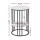 Artiss Coffee Table, 2-Tier, MDF & Metal, Marble Finish, 40x40x54cm, White & Black, Modern Living, Easy Assembly