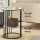 Artiss Set of 2 Side Tables 2-Tier Round Marble Effect Coffee Tables White Black Metal Frame MDF Top