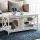 Artiss 3-Tier Coffee Table with Storage Shelf, White, 90x50x45cm, Particle Board, Coastal Style, Easy Clean