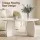 Artiss Round Coffee Table 78cm High-Gloss Centre Table MDF Cream White Minimalist Living Room Furniture