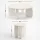Artiss 2-Piece Round Coffee and Side Table Set 78cm Cream High-Gloss MDF Living Room Bedroom Furniture