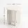 Artiss Round End Table 40cm High-Gloss Cream White Side Bedside Nightstand Small Coffee Table MDF