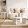 Artiss Round End Table 40cm High-Gloss Cream White Side Bedside Nightstand Small Coffee Table MDF