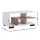 Artiss Coffee Table 90cm 3-Tier Open Storage Shelf 50kg Top Load Modern Living Room White and Wood