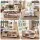 Artiss Coffee Table 90cm 3-Tier Open Storage Shelf 50kg Top Load Modern Living Room White and Wood