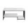 Artiss Coffee Table 100cm White & Black Faux Marble 2-Tier Storage Centre Table