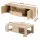 Artiss 2-Piece Pine TV Unit and Coffee Table Set 180cm Entertainment Unit 90cm Coffee Table Natural Woodgrain