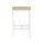 Artiss Bar Table 60x60x92cm Scandi Pine Wood Look Square Counter Height Dining Table with Metal Frame H-shaped Footrest