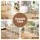 Artiss Bar Table 60x60x92cm Scandi Pine Wood Look Square Counter Height Dining Table with Metal Frame H-shaped Footrest