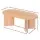 Artiss Coffee Table Oval, Pine, 110CM, Scandinavian Style, Durable, Easy Assembly, Child-Safe, Anti-Slip Base