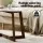 Artiss Coffee Table Oval Marble Effect, MDF & Rubber Wood, 80x50x45cm, White & Walnut, Stylish & Durable Design