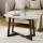 Artiss Coffee Table Oval Marble Effect, MDF & Rubber Wood, 80x50x45cm, White & Walnut, Stylish & Durable Design