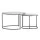 Artiss Nesting Coffee Table Set of 2 with Marble Effect Top, Metal Frame, 70cm & 50cm, Space-Saving, Easy to Assemble