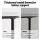 Artiss Nesting Coffee Table Set of 2 with Marble Effect Top, Metal Frame, 70cm & 50cm, Space-Saving, Easy to Assemble