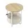 Artiss Round Coffee Table Side End Table 45cm with Built in Charging Station and Storage Basket 35kg