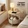 Artiss Round Coffee Table Side End Table 45cm with Built in Charging Station and Storage Basket 35kg