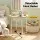 Artiss Round Coffee Table Side End Table 45cm with Built in Charging Station and Storage Basket 35kg