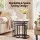Artiss Nesting Coffee Table Set of 3 Round Stackable Marble Finish White Tables with Black Metal Frames