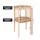 Artiss 2-Tier Round Coffee Table, 15mm E1 MDF, Metal Frame, Rustic Design, 39x39x65cm, Pine Finish, Easy Assembly