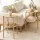 Artiss Set of 2 Round End Tables Pine 2‑Tier Side Tables Straw Rope Metal Detail 39x65cm Compact Boho