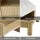 Artiss Coffee Table with Marble Effect Top, Fluted Drawer Panel, Wood & White, 90x45cm, Pine Legs, 2 Drawers, Shelf