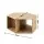 Artiss Hexagonal Coffee Table 80cm Oak E1 MDF with Open Storage and 2-Way Display Side Table Design