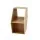 Artiss Hexagonal Coffee Table 80cm Oak E1 MDF with Open Storage and 2-Way Display Side Table Design