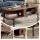 Artiss Modern Living Room Coffee Table with Fluted Panel, Open Shelves and Storage Cabinets Walnut 100cm