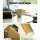 Artiss Round Coffee Table, MDF, 50CM, White, Elegant Beech Wood Legs, Contemporary Design for Modern Aussie Homes