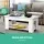 Artiss White Lift-Top Coffee Table, 98cm Heavy-Duty Particle Board, Hidden Storage, Anti-Scratch Pads, Steel Fixings
