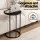 Artiss C-Shaped End Table Set of 2 Black Round Side Tables Space-Saving Sofa Laptop Bedside Stands