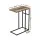 Artiss Side Table, Particle Board & Steel, 47x27x64cm, Wood & Black, Industrial Style, Space-Saving & Sturdy Design