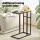 Artiss Side Table, Particle Board & Steel, 47x27x64cm, Wood & Black, Industrial Style, Space-Saving & Sturdy Design