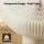 Artiss Paper End Table 40cm White Honeycomb Foldable Round Coffee Bedside Side Table with Acrylic Top and 10kg Capacity