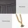 Artiss Ottoman Foot Stool, Velvet, 33x33x46cm, Grey with Gold Stripe, Durable MDF Frame, Metal Legs, Easy Assembly