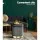 Artiss Ottoman Storage Foot Stool Round Velvet Charcoal Grey 40x40x45cm with Gold Base, 120kg Capacity