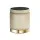 Artiss Cream Velvet Ottoman Storage Footstool - Round, Tufted, Multi-use Seating with Gold Ring, 120kg Capacity