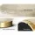 Artiss Cream Velvet Ottoman Storage Footstool - Round, Tufted, Multi-use Seating with Gold Ring, 120kg Capacity