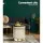 Artiss Cream Velvet Ottoman Storage Footstool - Round, Tufted, Multi-use Seating with Gold Ring, 120kg Capacity