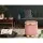 Artiss Velvet Pink Ottoman Foot Stool – Round, Tufted, Sturdy with Gold Accents, 40x40x45cm, 120kg Capacity, No Assembly
