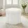 Artiss Storage Ottoman Foot Stool Foldable Hidden Storage Bouclé Fabric Seating White for Living Bedroom Foyer