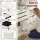 Artiss Storage Ottoman Foot Stool Foldable Hidden Storage Bouclé Fabric Seating White for Living Bedroom Foyer