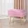 Artiss Ottoman Storage Foot Stool, Velvet, 50x34x42cm, Pink, Elegant Seating with Hidden Storage and Gold Metal Legs