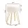 Artiss Ottoman Storage Footstool, Velvet, 32x32x46cm, White, Reversible Lid, Multi-Functional, Easy Assembly