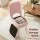 Artiss Pink Sherpa Storage Ottoman Vanity Stool with Folding Backrest and Metal Legs for Compact Spaces