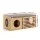Artiss Pet Ottoman Footrest Bench 100kg Capacity with Removable Cushion and Ventilated Door Natural Pine