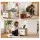 Artiss Storage Ottoman with Drawer 100kg Footrest Cushion Pine White Grey